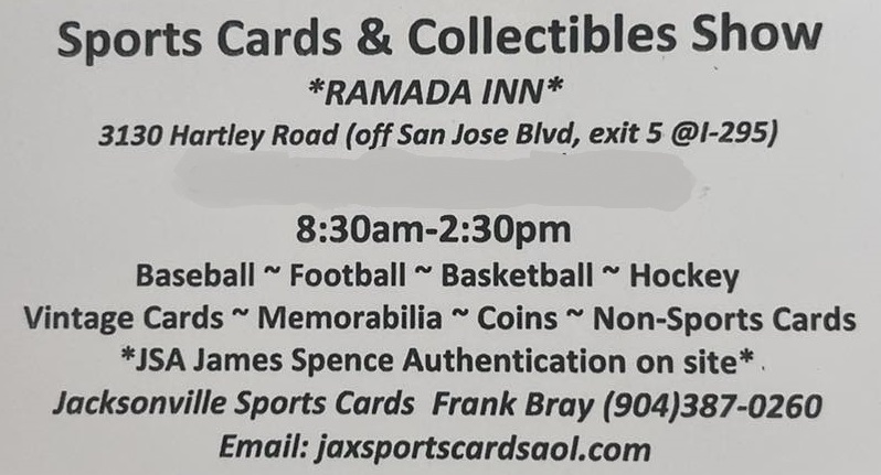 Sports Cards & Collectibles Show - Jacksonville
