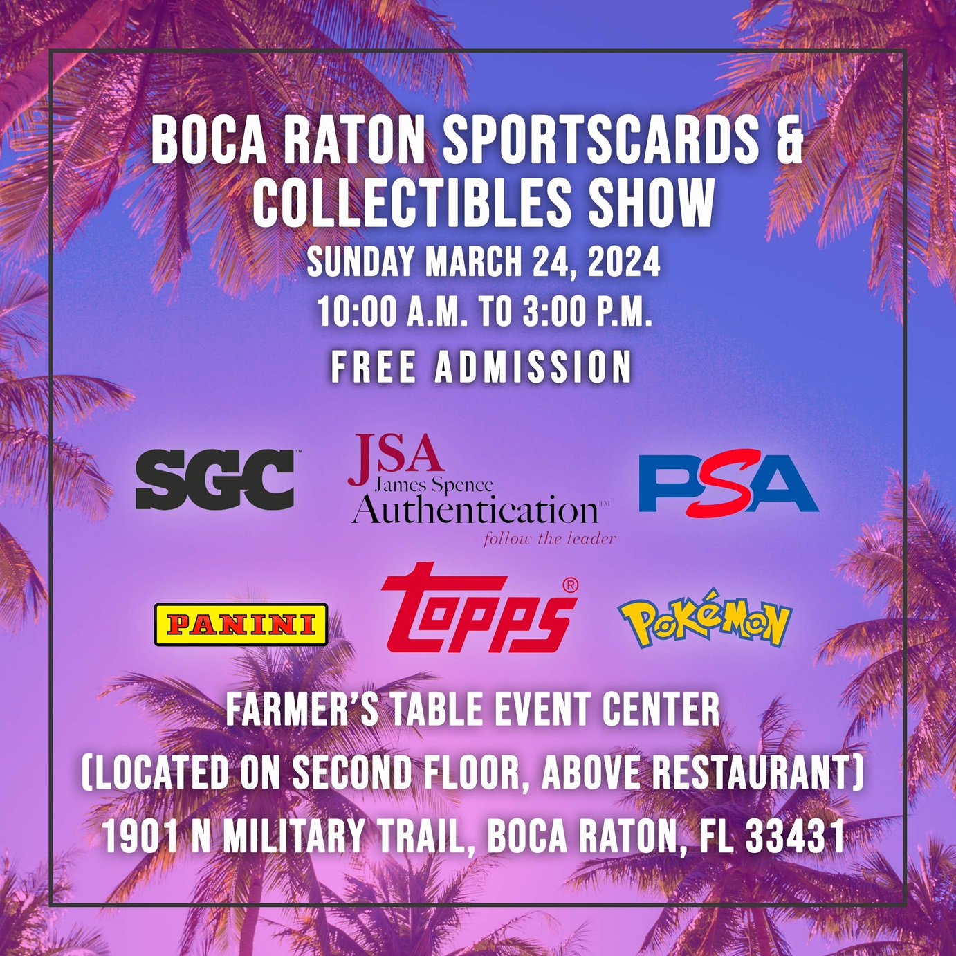 Boca Raton Sportscards & Collectibles Show - Boca Raton