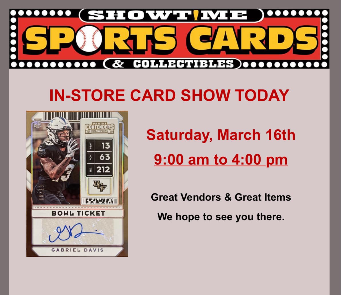 Showtime Sports Cards & Collectibles In-Store Card Show - Jacksonville