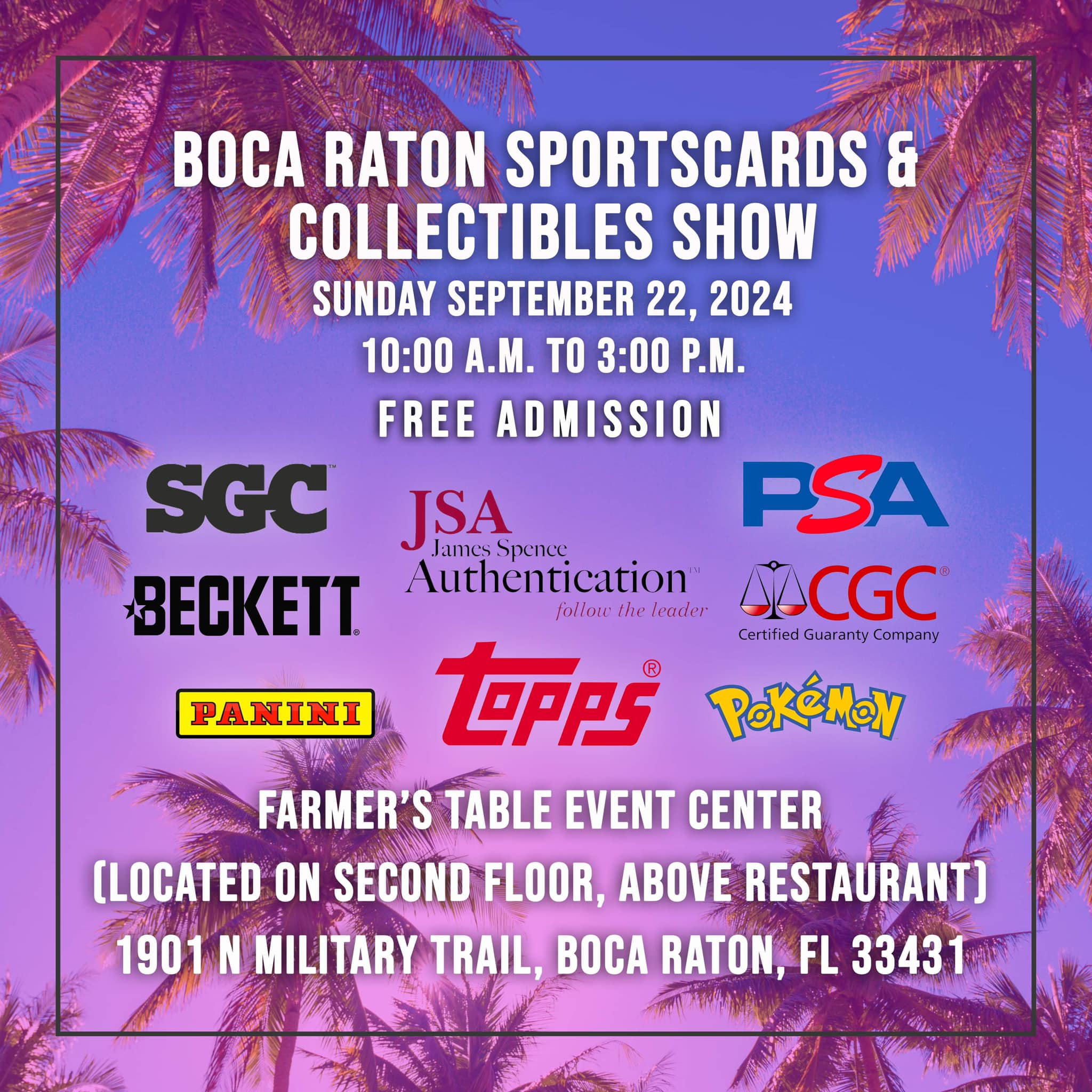 Boca Raton Sportscards & Collectibles Show - Boca Raton