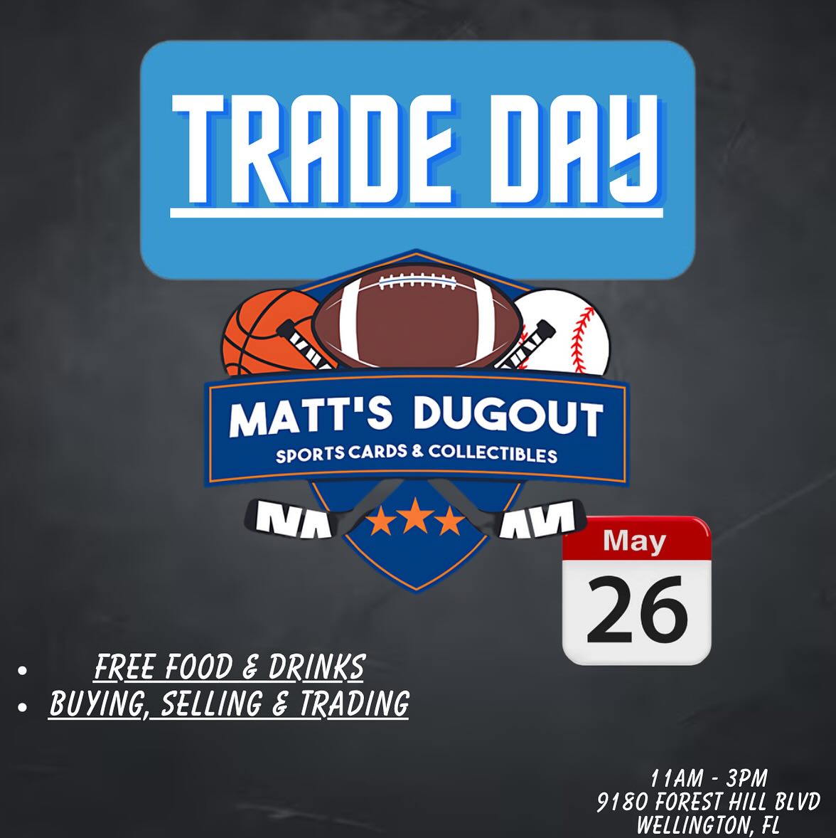 Trade Day at Matt's Dugout - Wellington