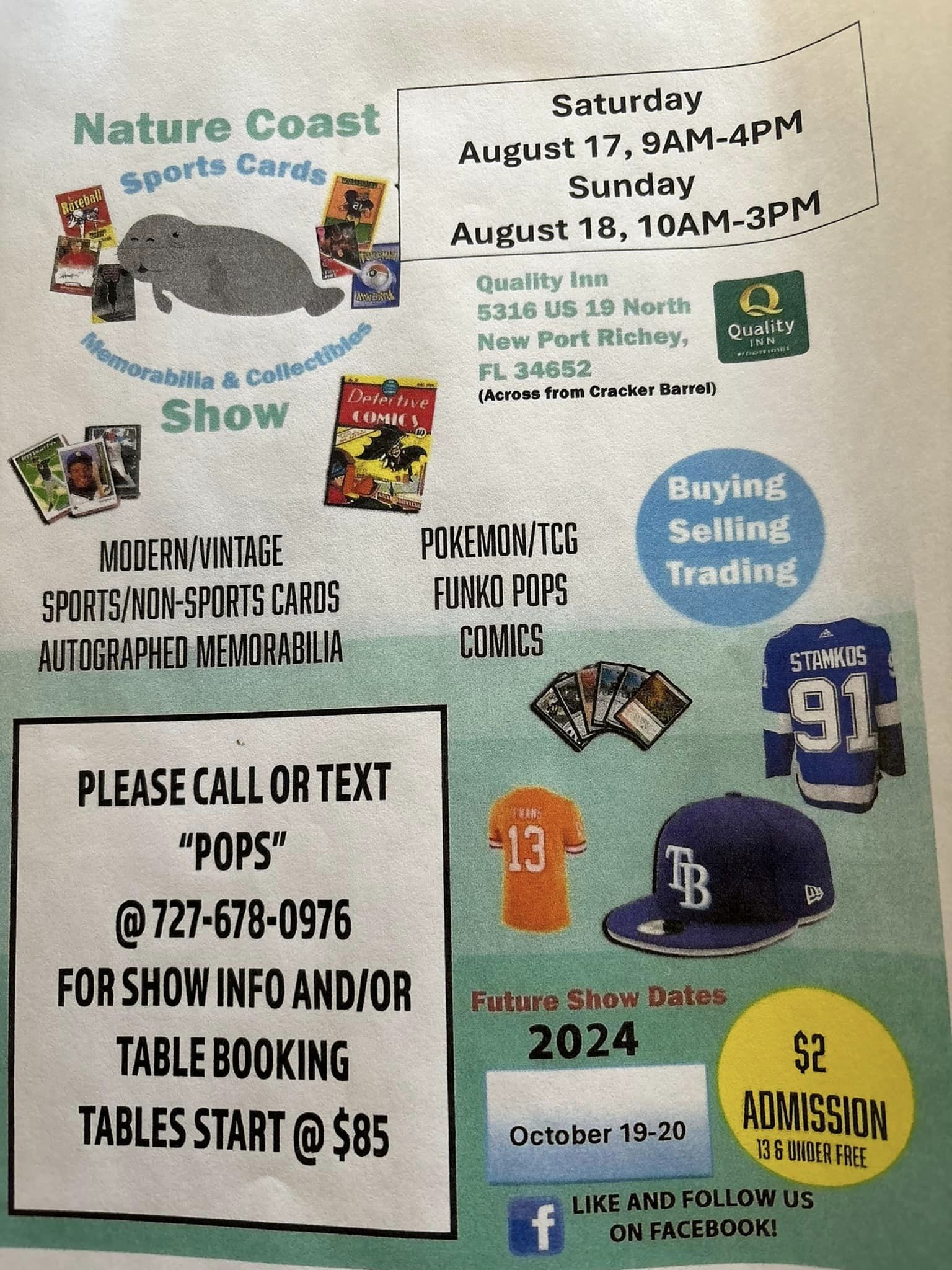 Nature Coast Sports Cards Memorabilia & Collectibles Show - New Port Richey