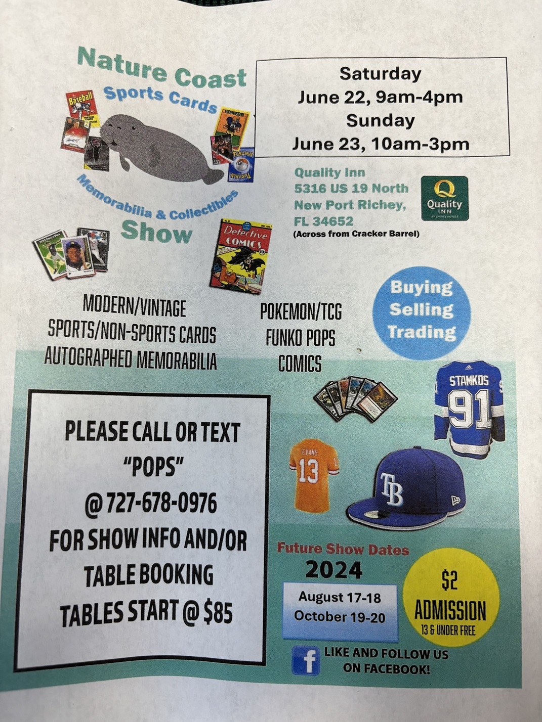 Nature Coast Sports Cards Memorabilia & Collectibles Show - New Port Richey