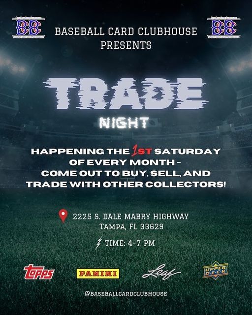 Trade Night at Baseball Card Clubhouse - Tampa