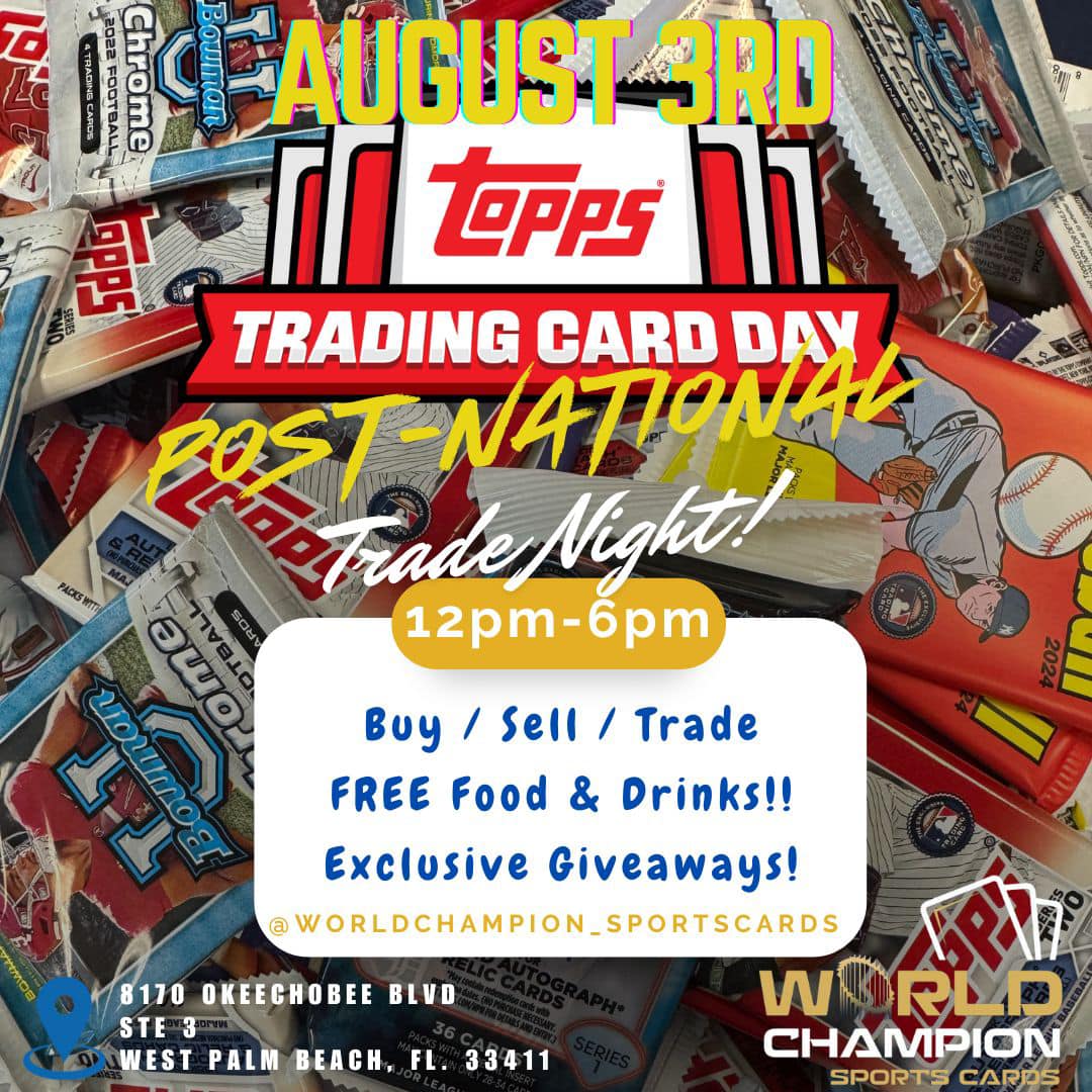 Topps Trading Card Day at World Champion Sports - West Palm Beach