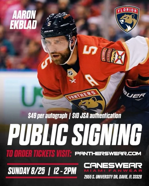 Aaron Ekblad Autograph Signing - Davie