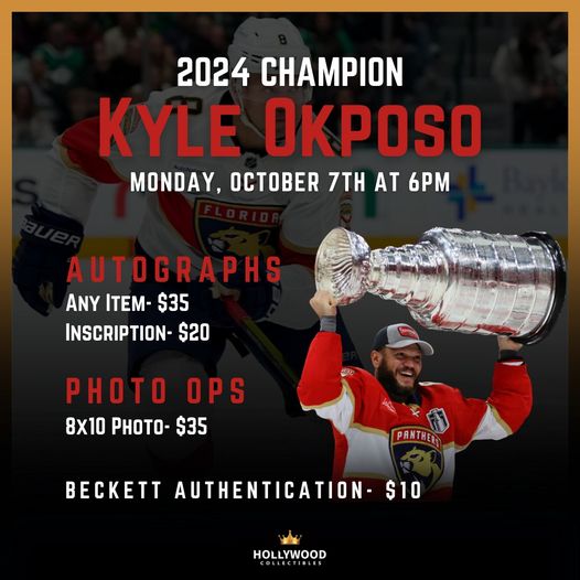 Kyle Okposo Autograph Signing - Hollywood