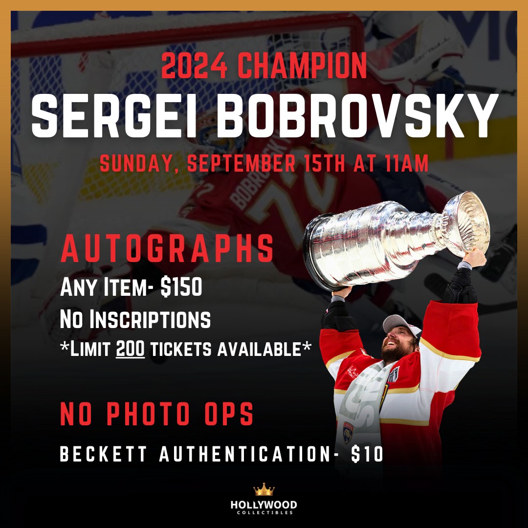 Sergei Bobrovsky Autograph Signing - Hollywood