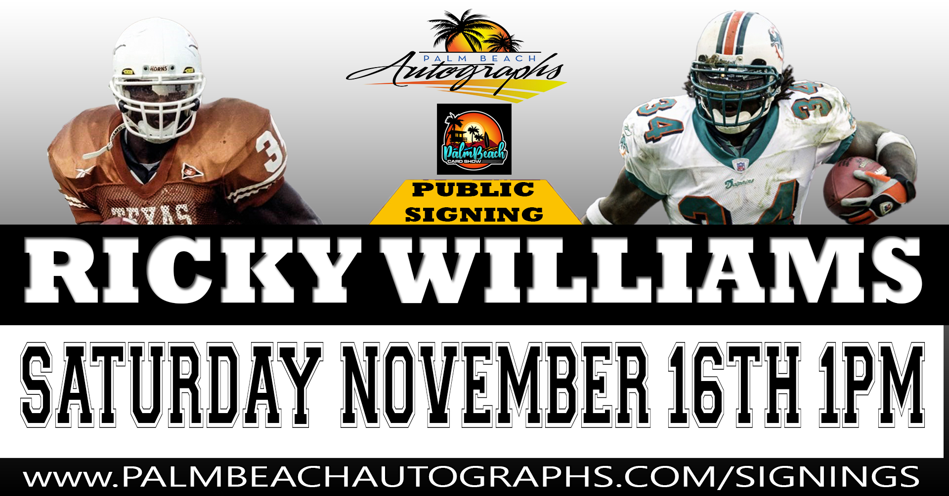 Ricky Williams Autograph Signing - West Palm Beach