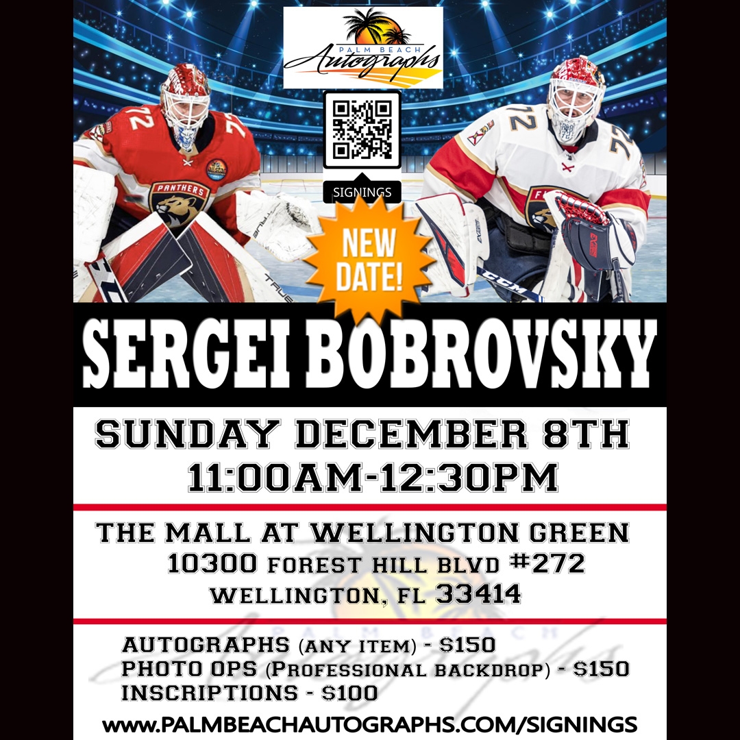 Sergei Bobrovsky Autograph Signing - Wellington