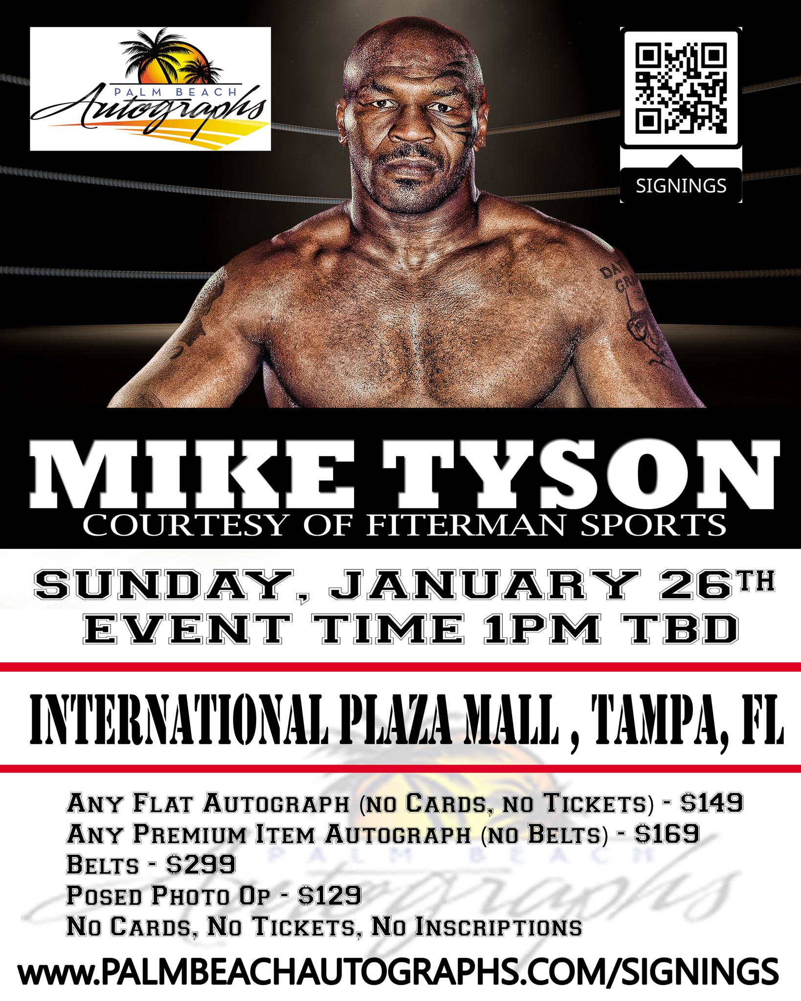 Mike Tyson Autograph Signing - Tampa