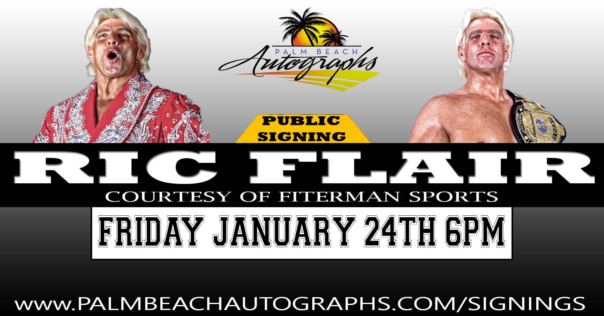 Ric Flair Autograph Signing Brandon Florida Sports Cards