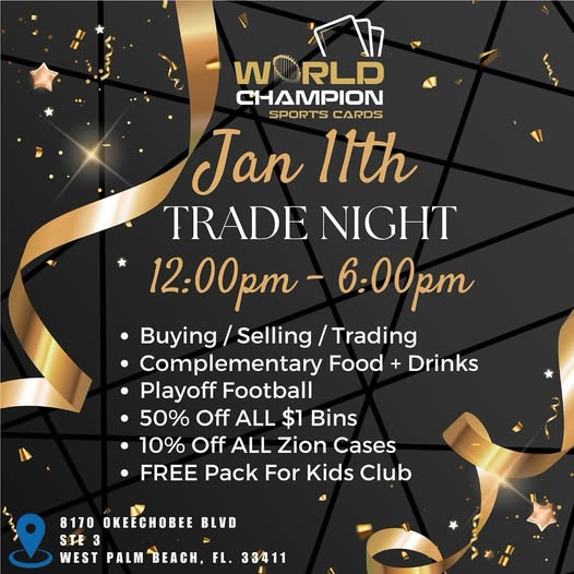 Trade Night at World Champion Sports Cards - West Palm Beach