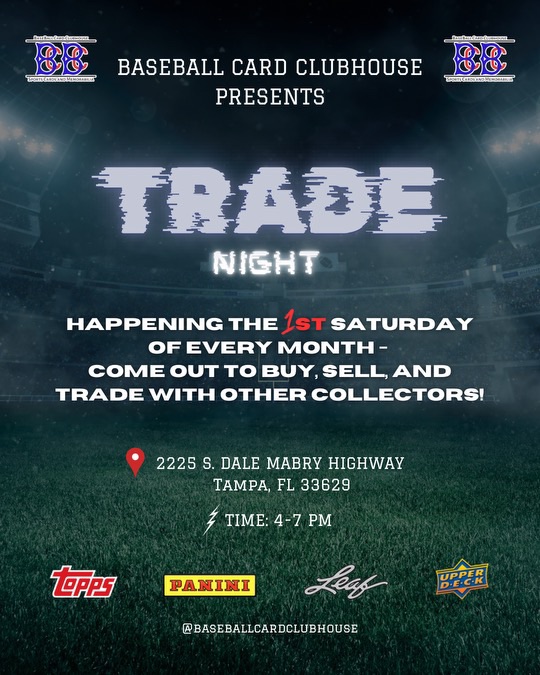 Trade Night at Baseball Card Clubhouse - Tampa