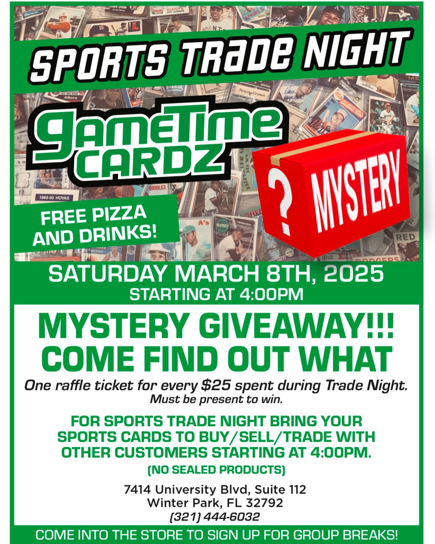 Trade Night at Game Time Cardz - Winter Park