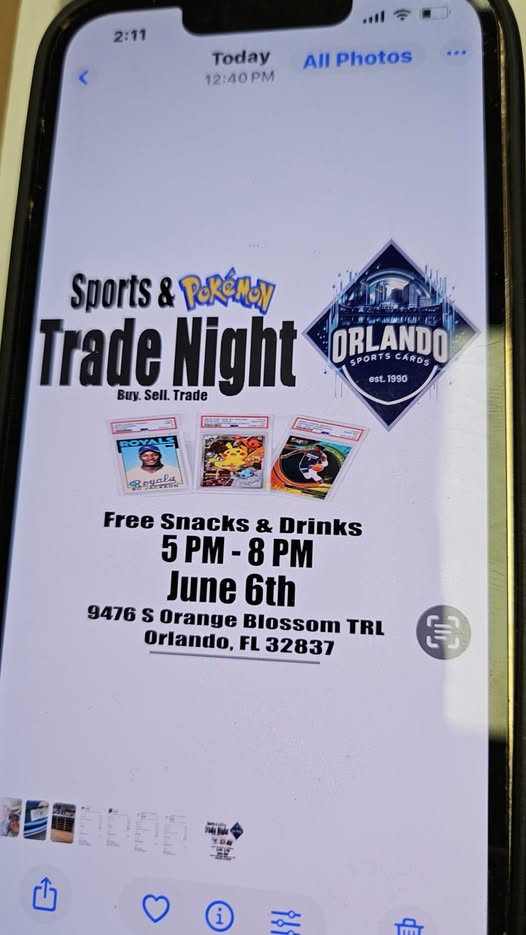 Sports & Pokemon Trade Night at Orlando Sports Cards - Orlando
