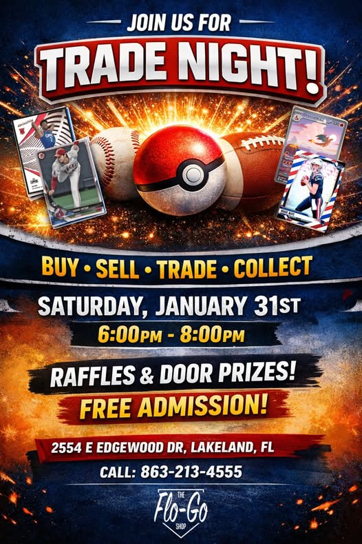 Trade Night at The Flo-Go Shop - Lakeland