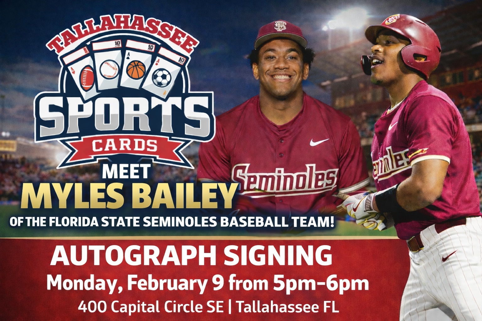 Myles Bailey Autograph Signing - Tallahassee