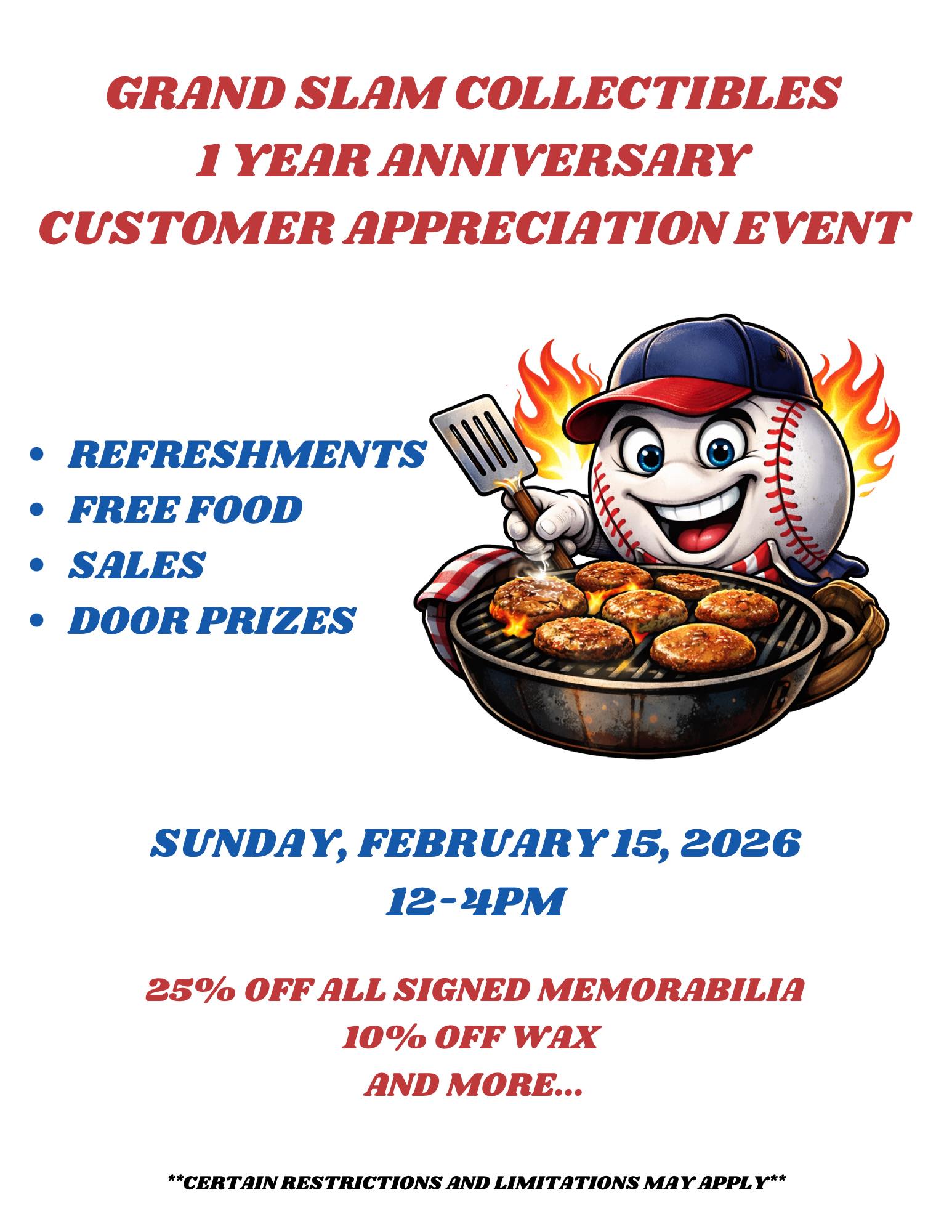 Grand Slam Collectibles One Year Anniversary - Ocala