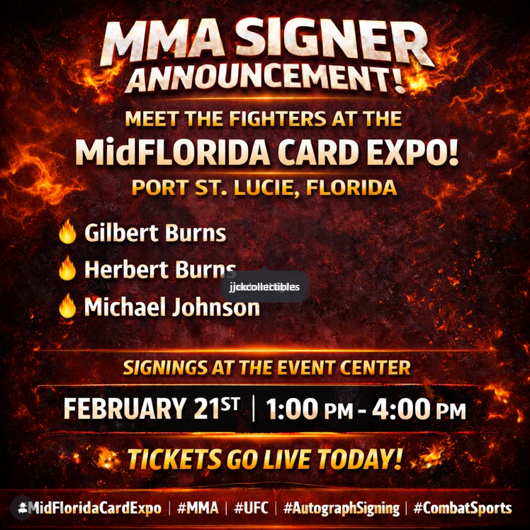 Gilbert Burns, Herbert Burns, Michael Johnson Autograph Signings - Port St. Lucie