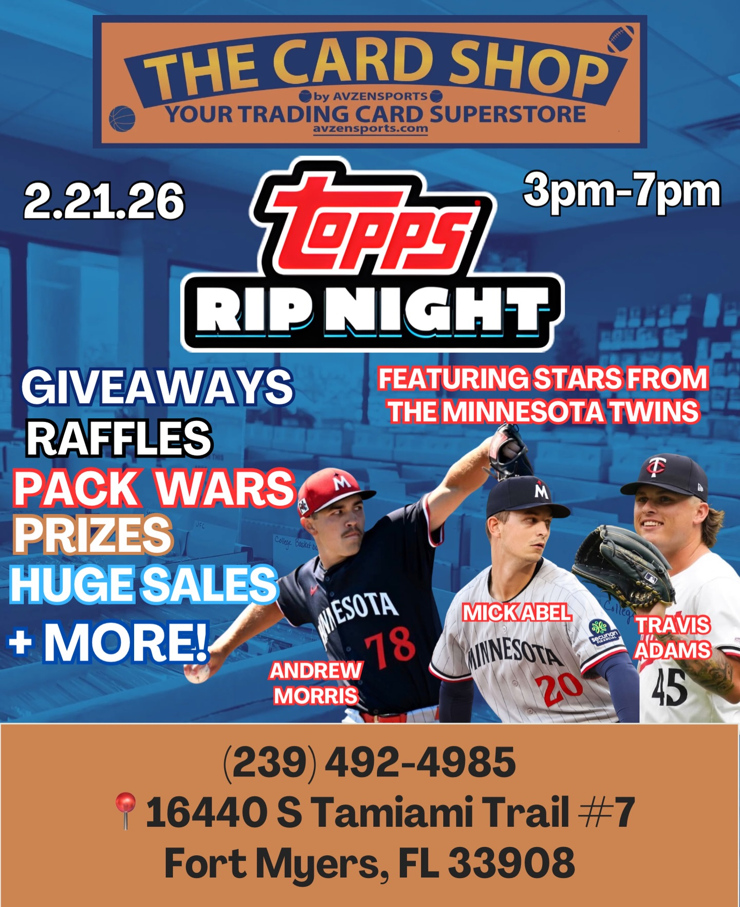 Topps Rip Night at Avzen Sports - Fort Myers