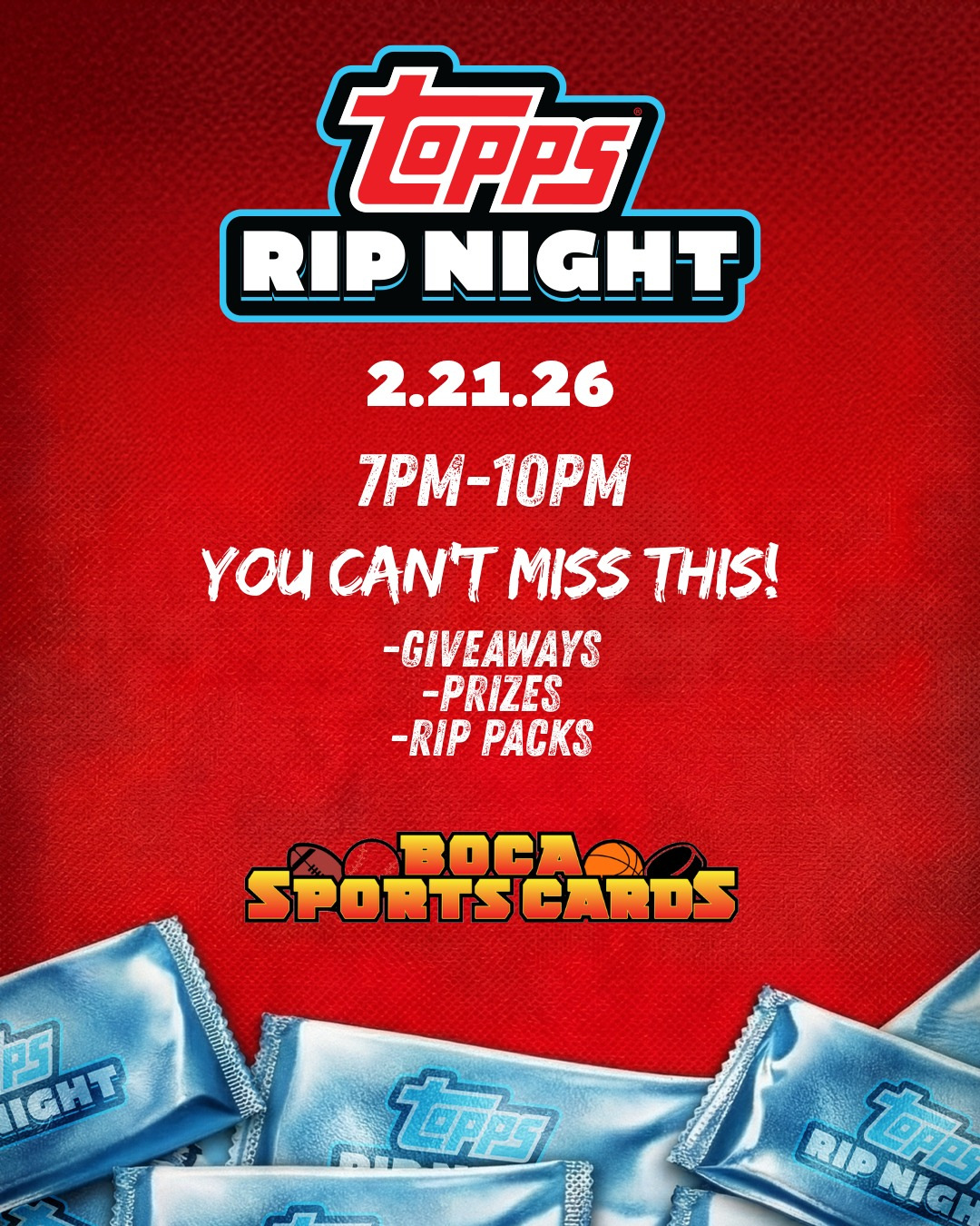 Topps Rip Night at Boca Sports Cards - Boca Raton