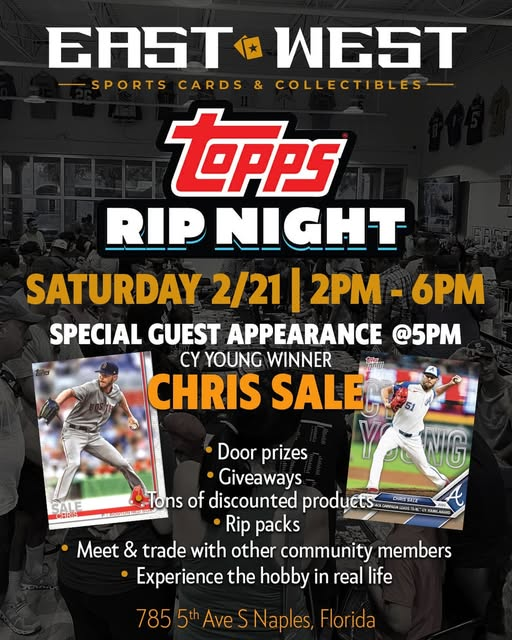 Topps Rip Night at East West Sports Cards & Collectibles - Naples