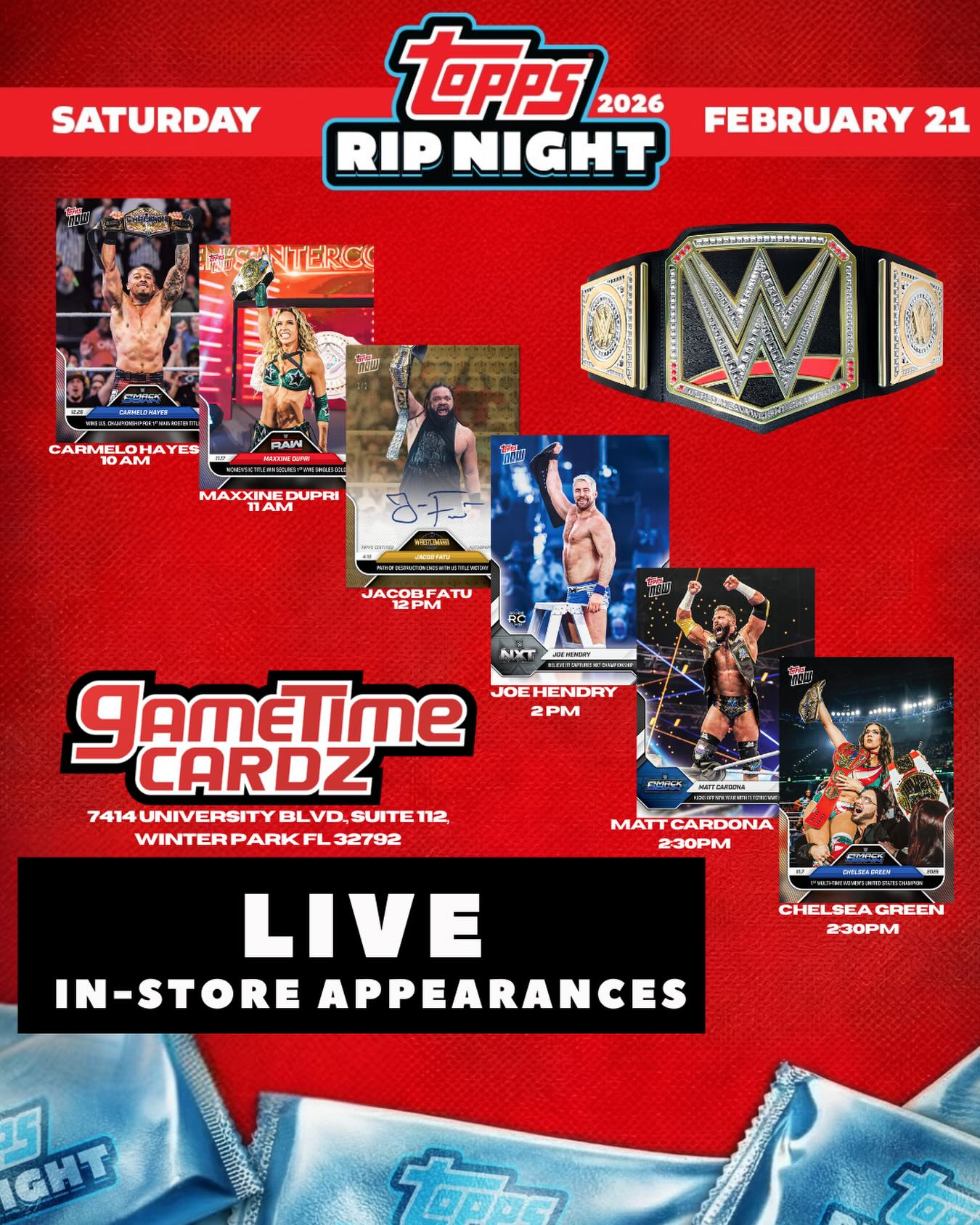 Topps Rip Night at Game Time Cardz - Winter Park
