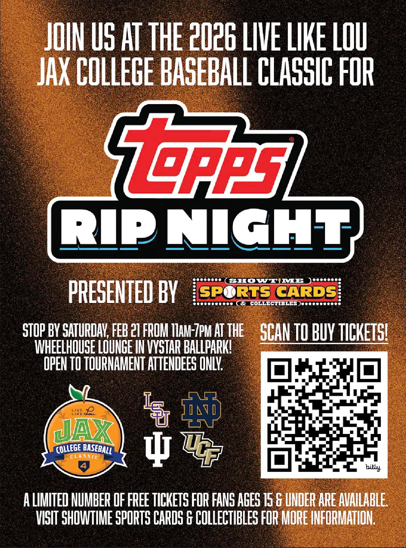 Topps Rip Night:  Presented by Showtime Sports Cards - Jacksonville