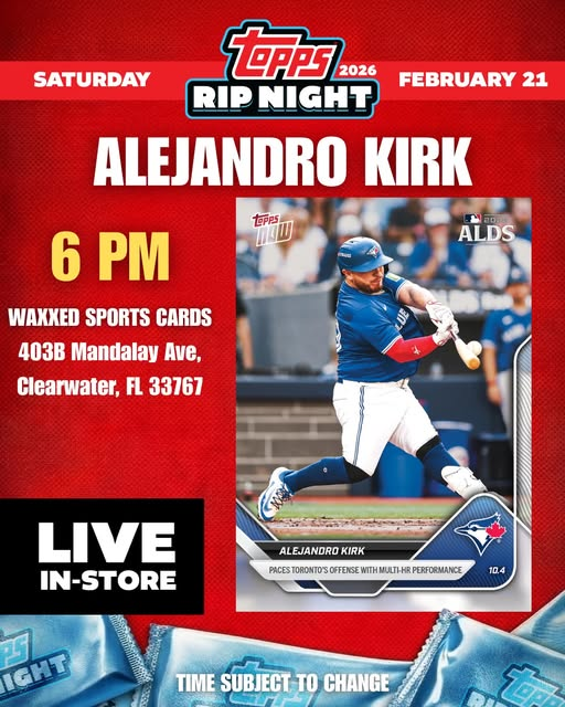 Topps Rip Night at Waxxed Sports Cards - Clearwater