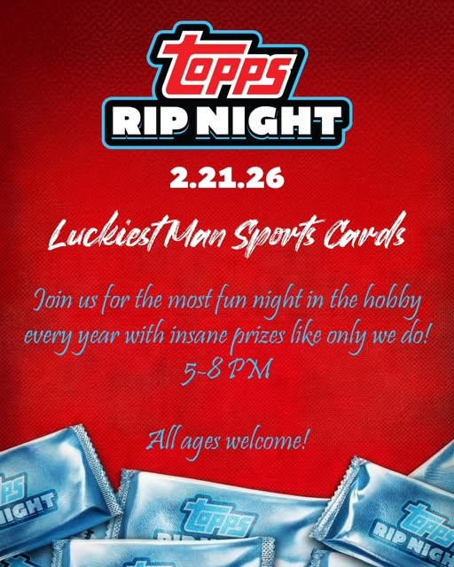 Topps Rip Night at Luckiest Man Sports Cards - Orange Park