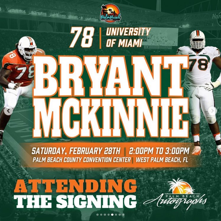Bryant McKinnie Autograph Signing - West Palm Beach