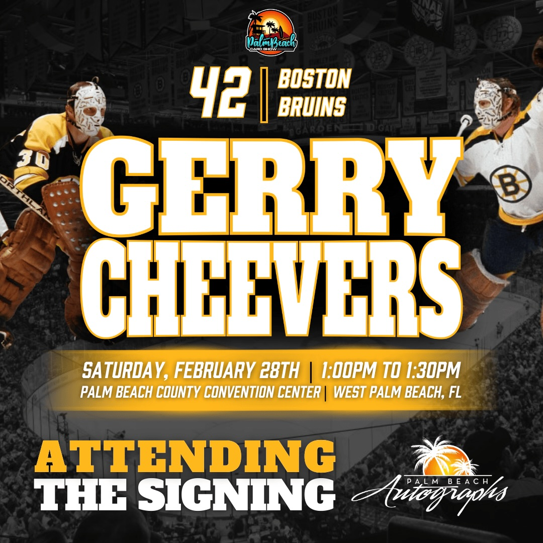 Gerry Cheevers Autograph Signing - West Palm Beach