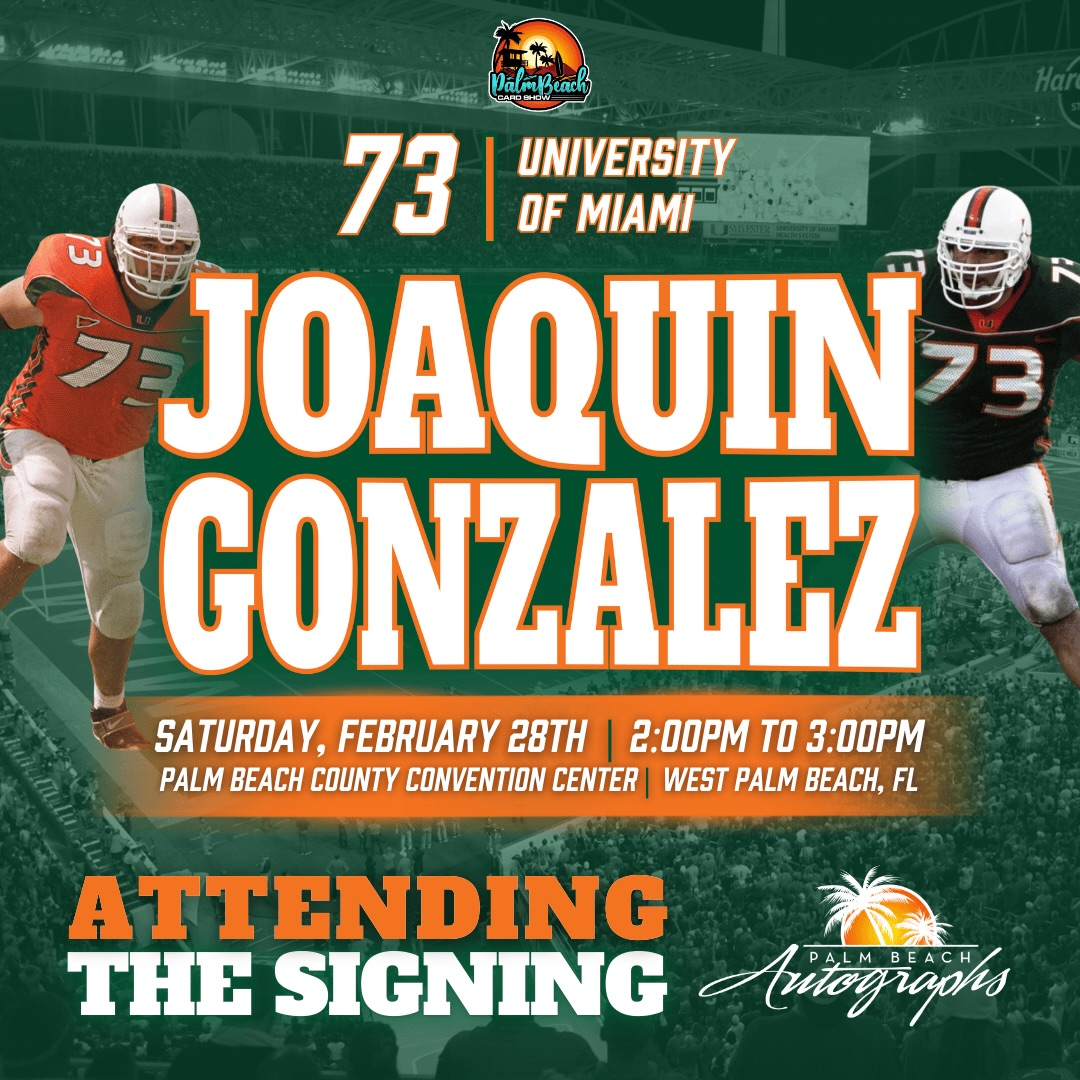 Joaquin Gonzalez Autograph Signing - West Palm Beach
