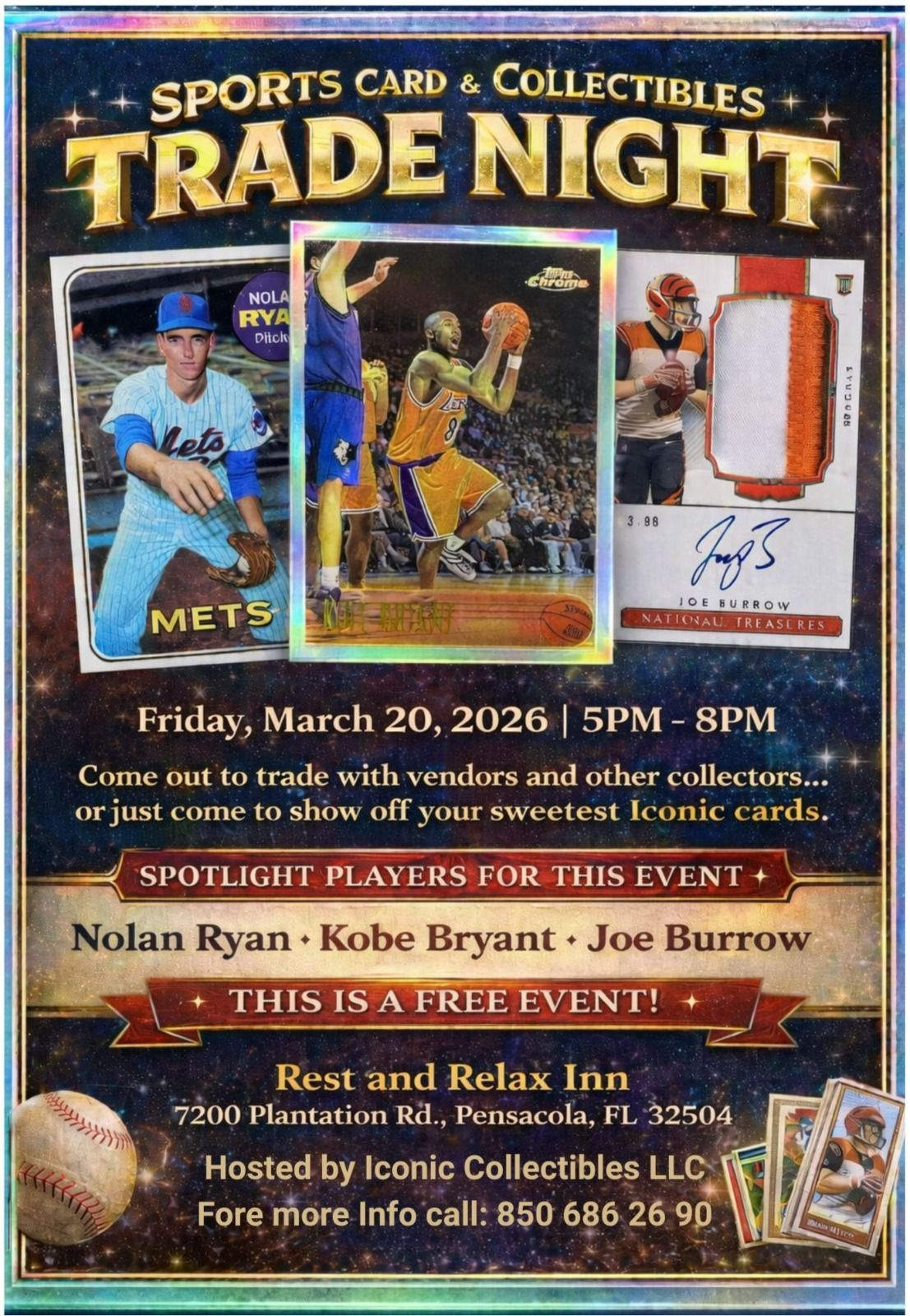 Sports Cards & Collectibles Trade Night - Pensacola