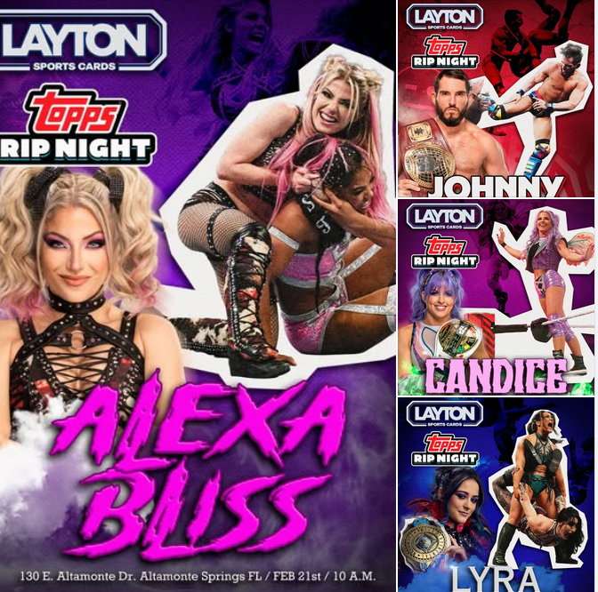 Topps Rip Night at Layton Sports Cards w/ Alexa Bliss - Altamonte Springs