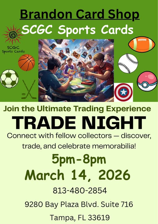 Trade Night at SCGC Sports Cards - Tampa