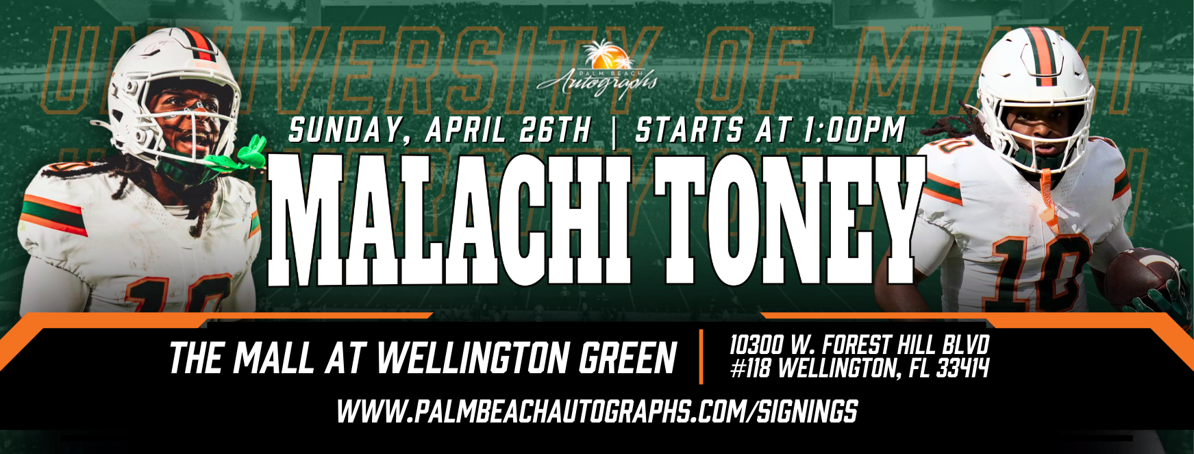 Malachi Toney Autograph Signing - Wellington