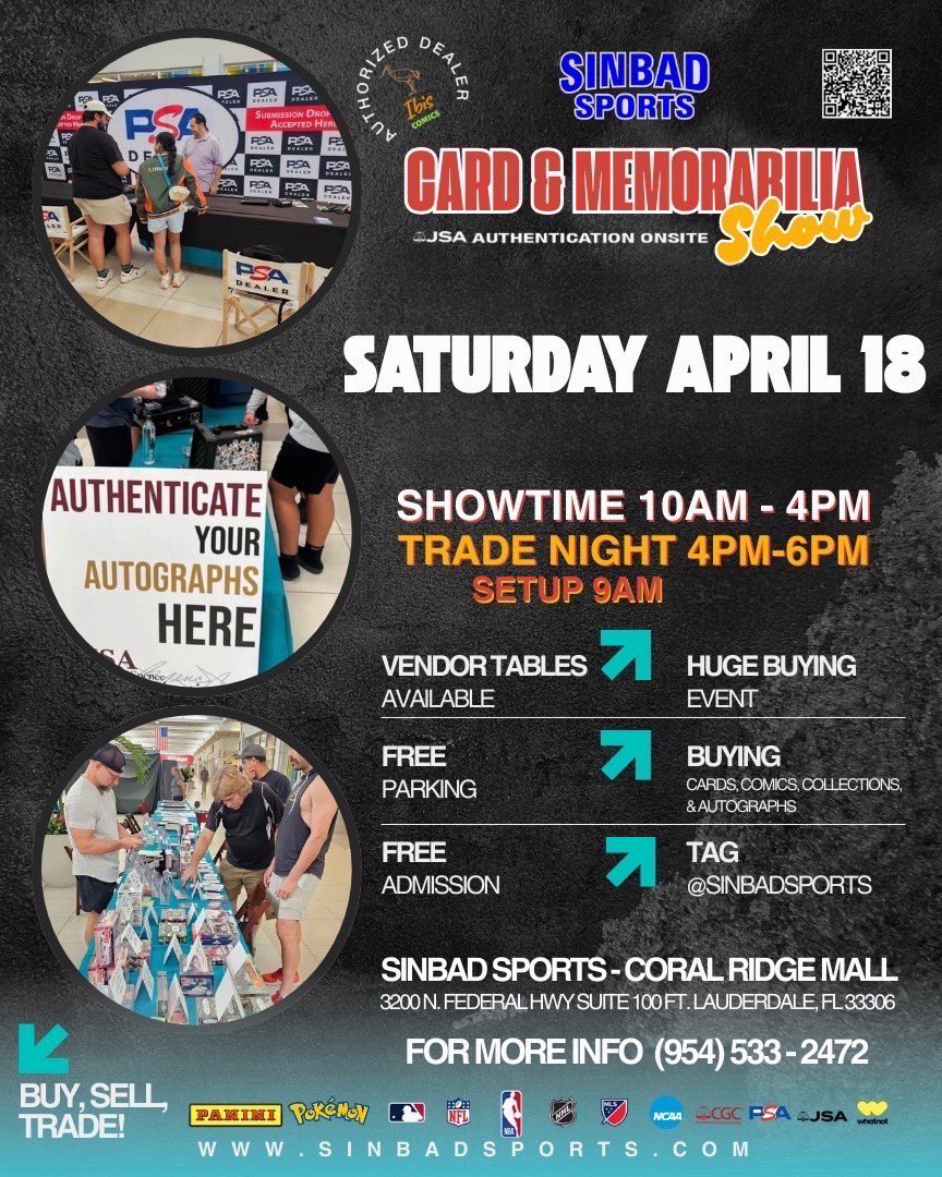 Sinbad Sports Card and Memorabilia Show - Fort Lauderdale