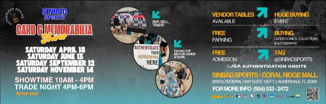 Sinbad Sports Card and Memorabilia Show - Fort Lauderdale