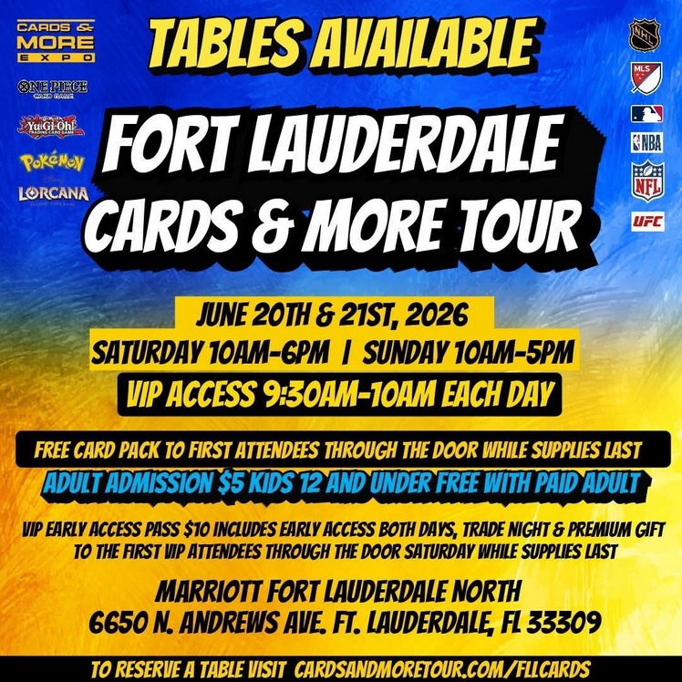 Cards & More Tour - Fort Lauderdale