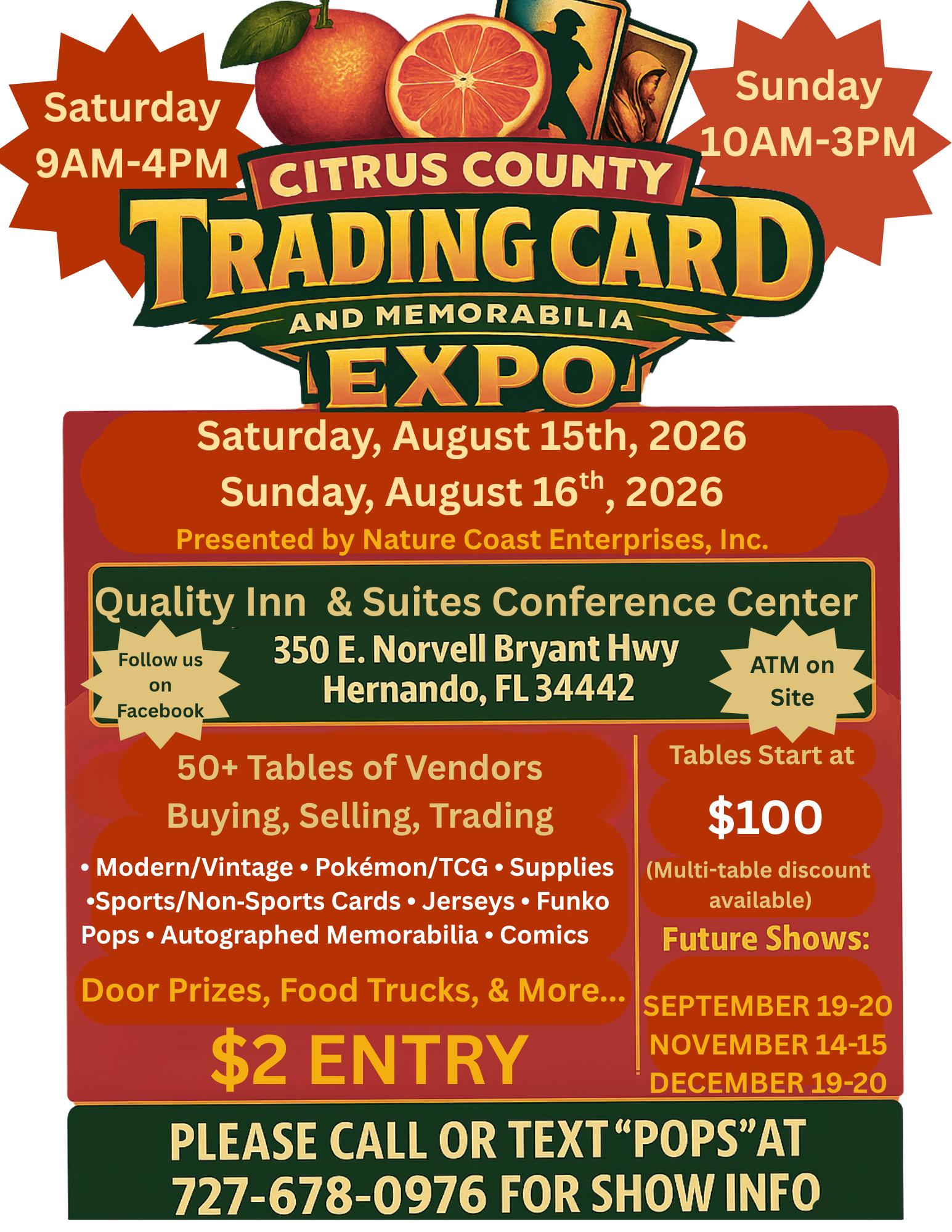 Citrus County Trading Card and Memorabilia Expo - Hernando