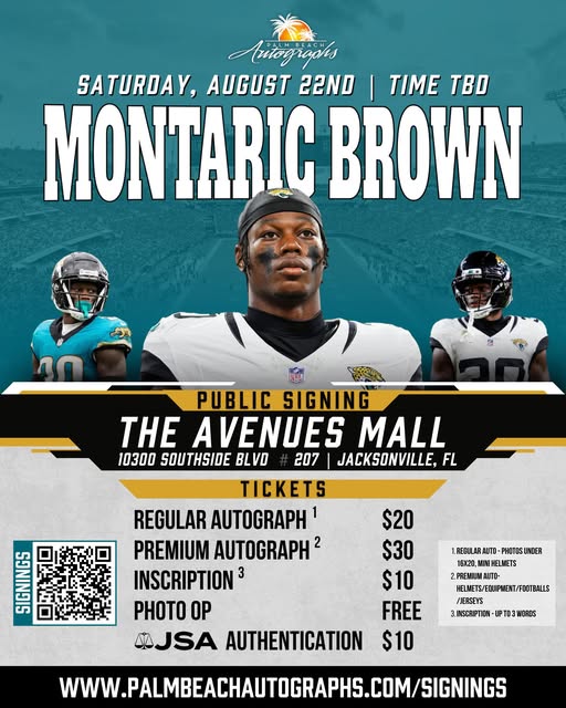 Montaric Brown Autograph Signing - Jacksonville